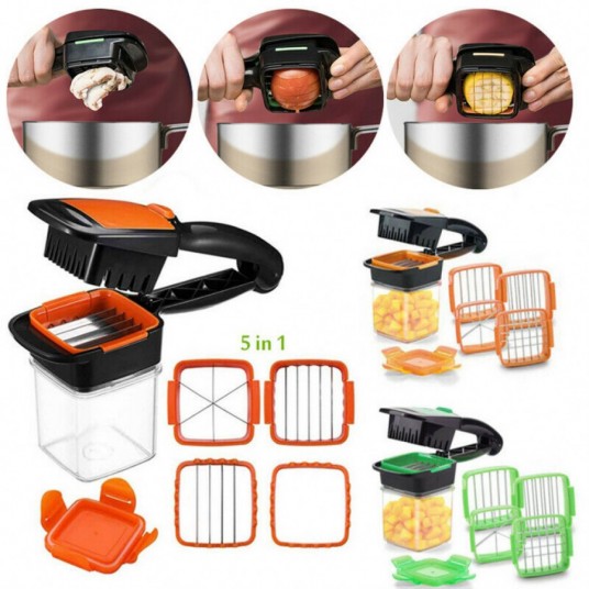 Nicer Dicer Quick 5 In 1 Pratik Hazneli Sebze Meyve Doğrayıcı Dilimleme Aleti