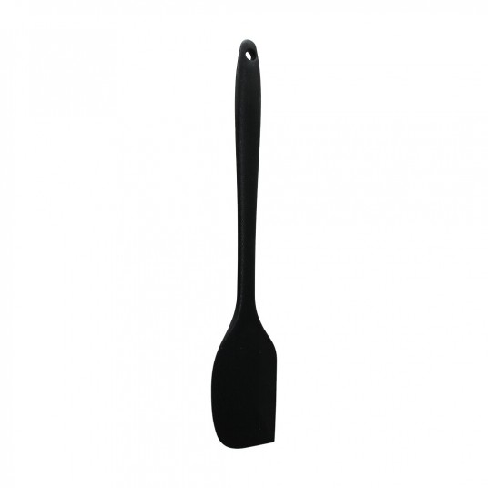 SİYAH ORTABOY KÖŞELİ SİLİKON SPATULA KARIŞTIRICI 30CM