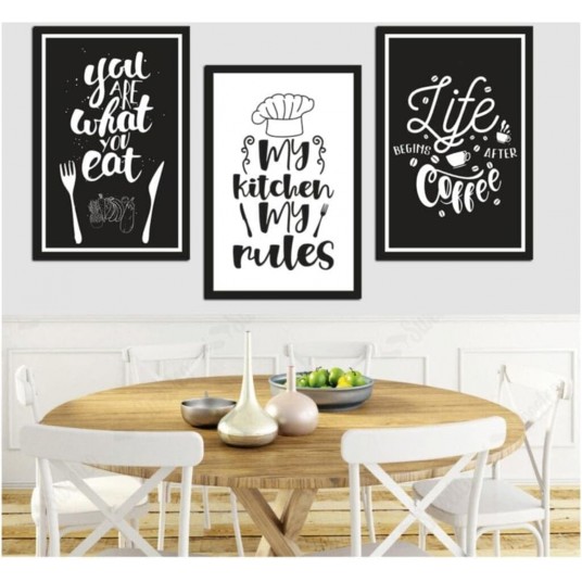 My Kitchen My Rules 3'lü Ahşap