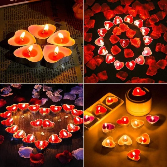 Tea Light Mum 16 Adet Romantik Mum