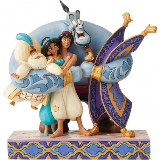 Traditions Group Hug Aladdin Figürü, Çok Renkli