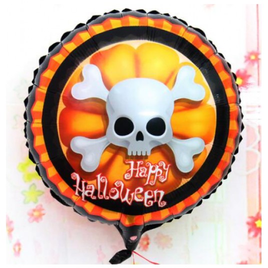 Halloween İskelet Kuru Kafa o Balon 18 inç