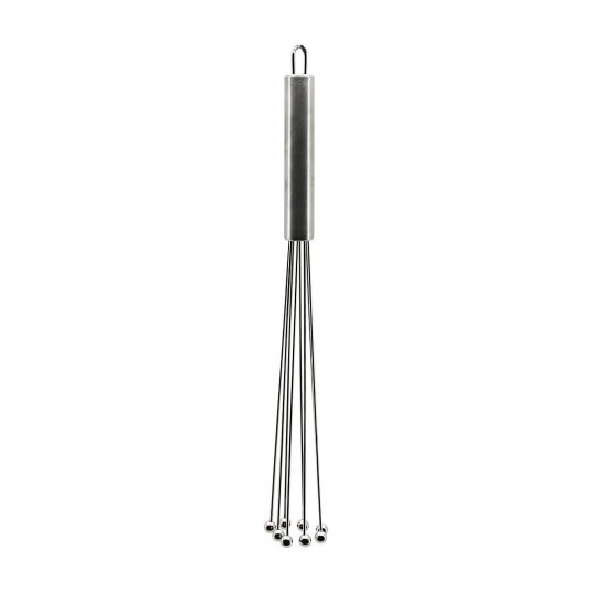 19CM   8Lİ METAL TOP UÇLU   KROM SAPLI  METAL ÇIRPICI