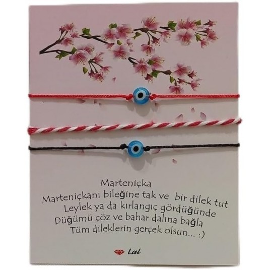 Store - Nazar Boncuklu Marteniçka Set Kartlı