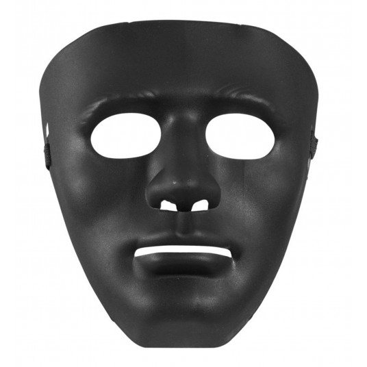 Siyah Renk Hip Hop Anonim Jabbawockeez Dans Maskesi 18x19 cm