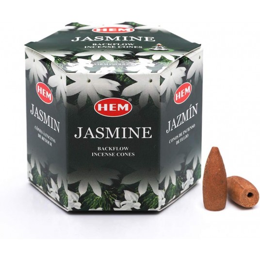 Tütsü Geri Akış Şelale Yasemin Kokulu 40 Konik Tütsü - Jasmine Backflow Incense Cones