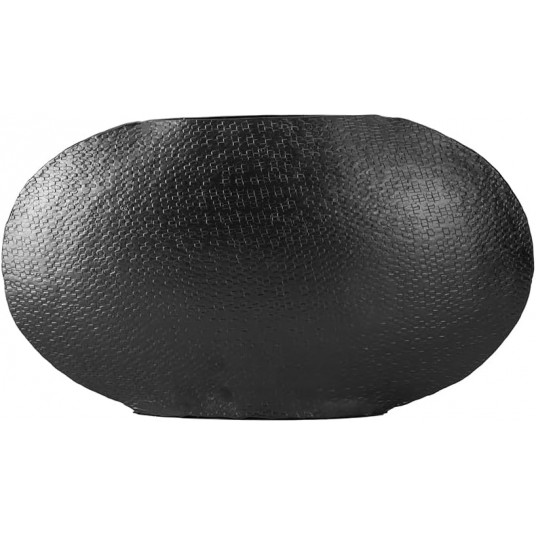 Sia Siyah Oval Vazo 25cm