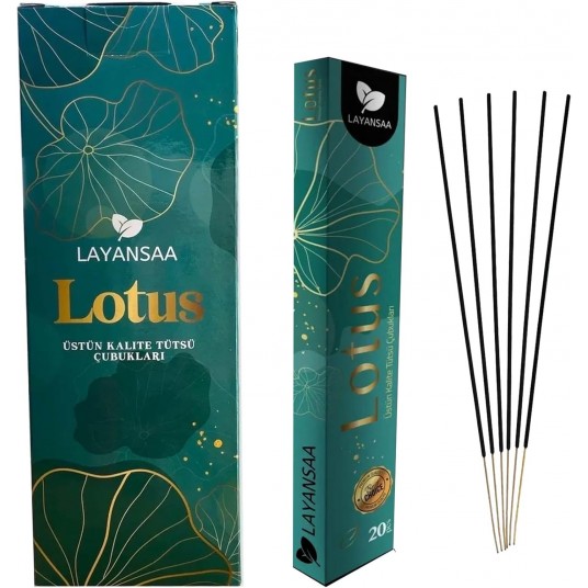 Lotus Çiçeği Kokusu Özel Aroma Kokusu Agarbatti Arınma 20 Adet 1 Paket Çubuk Tütsü